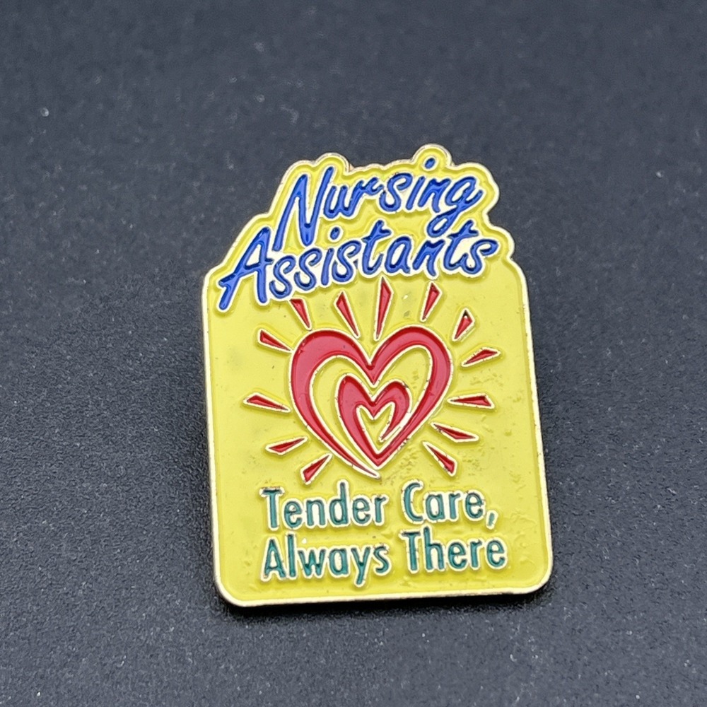 Nursing Assistants Tender Care Always There Lapel Hat Pin